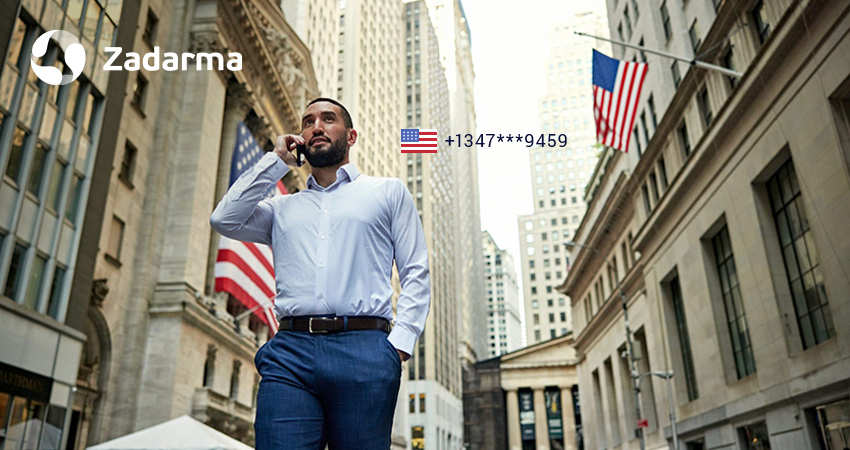 A man talking on a phone in New York