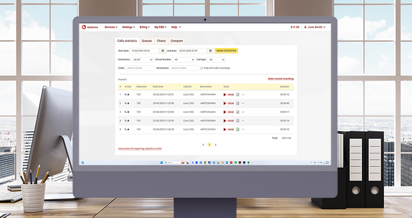 Call recording in PBX