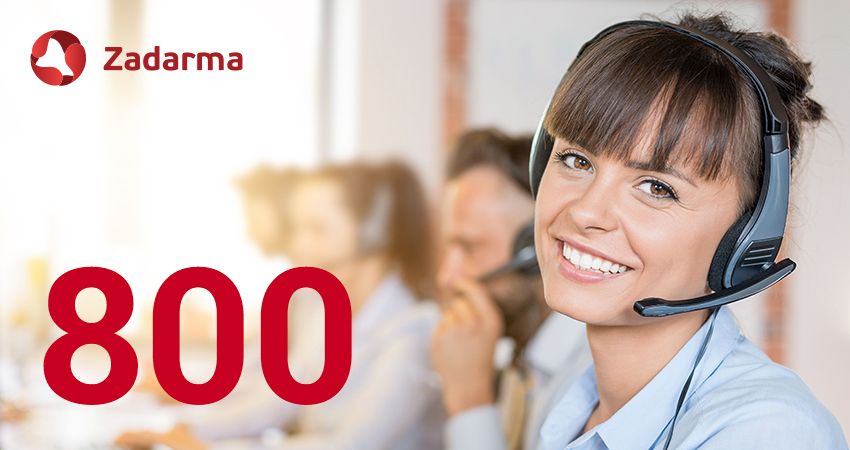 800 numbers Zadarma