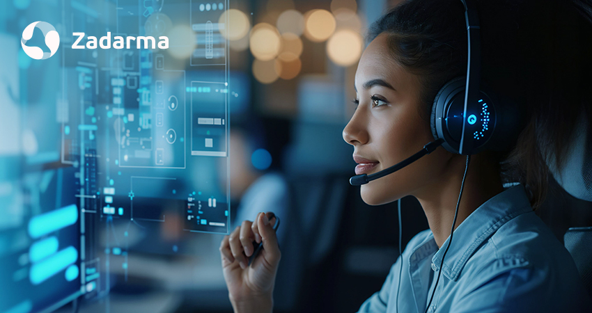 Human receptionist at the desk